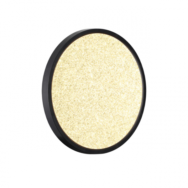 7662/24L MITRA LED SN 56 Светильник пластик/белый/черный LED 24Вт 3000/4000K D300 IP40 OMEGA BLACK, изображение 4