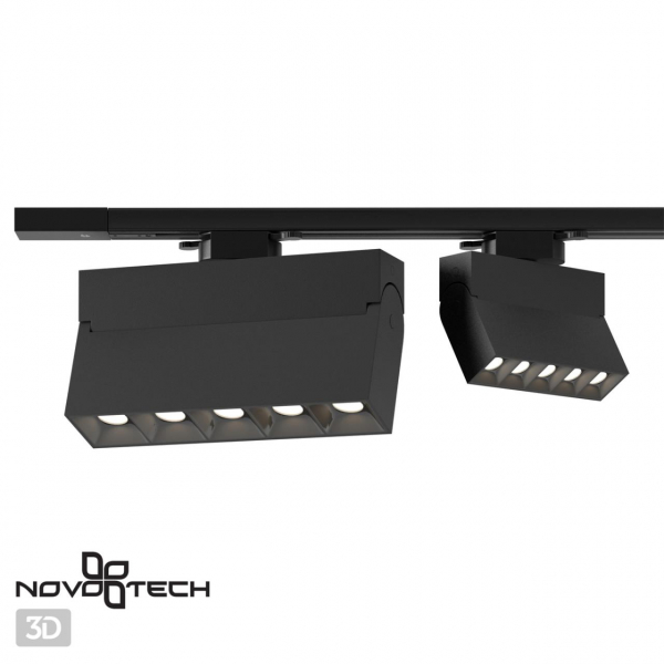 358324 PORT NT19 117 черный Светильник трековый однофазный трехжильный IP33 LED 4000К 25W 110-265V EOS, изображение 3