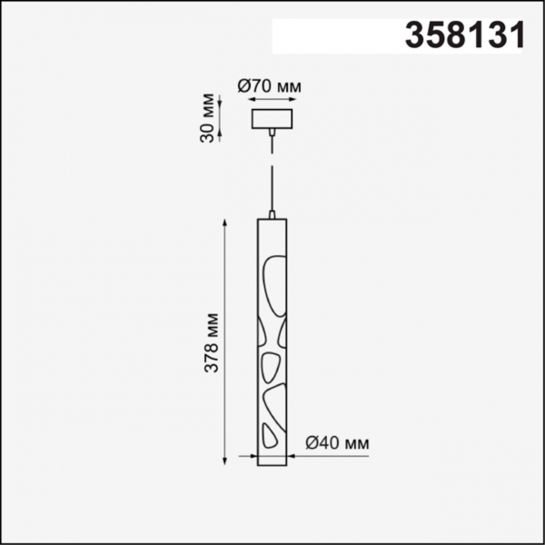 358131 OVER NT19 226 белый Накладной светильник, длина провода 1м IP20 LED 4000K 20W 160 - 265V ARTE, изображение 3