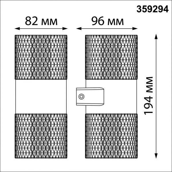 359294 STREET NT24 000 черный Светильник ландшафтный настенный IP65 LED 14W 4000K  175-265V ESTIMA, изображение 6