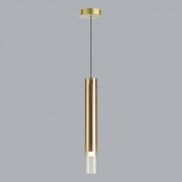 5061/5LB PENDANT ODL24 317 золотой/янтарный/металл/стекло Подвес LED 4W 3000K SHINY, изображение 3