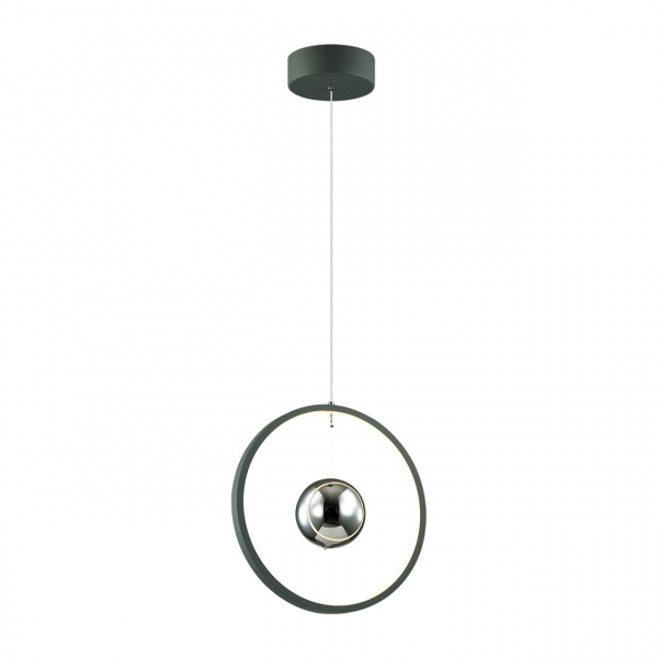 4031/21LA L-VISION ODL19 216 тёмно-серый/хром Подвес LED 21W 220V LOND, изображение 2