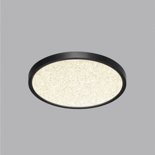 7662/24L MITRA LED SN 56 Светильник пластик/белый/черный LED 24Вт 3000/4000K D300 IP40 OMEGA BLACK, изображение 3