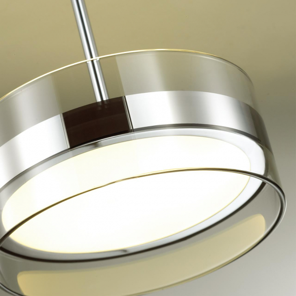 4728/14L L-VISION ODL20 355 хром/прозрачный Подвес LED 4000K 14W 220V AKELA, изображение 5