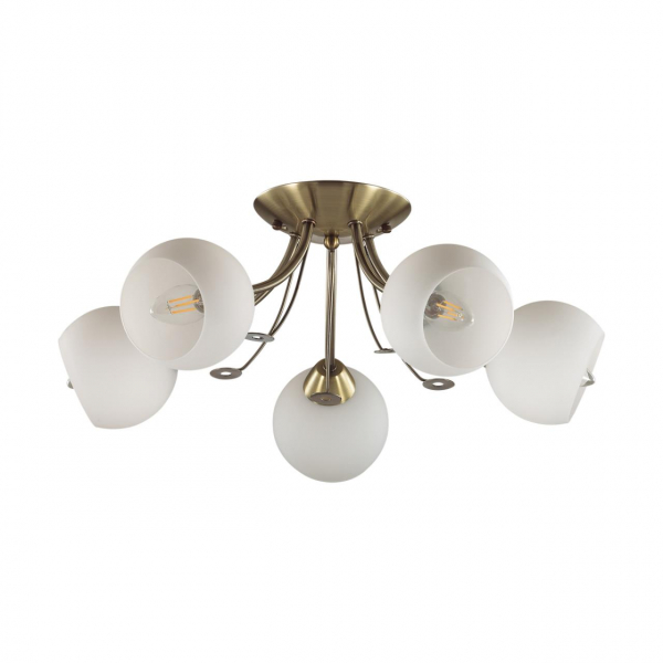 5265/5C COMFI LN23 237 античная латунь Люстра потолочная E14 5*40W 220V TULA