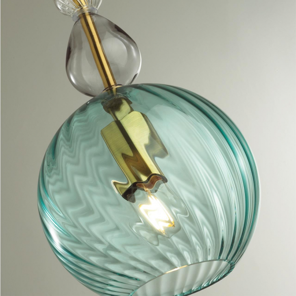 4648/1 PENDANT ODL20 342 золотой/синий/разноцветный Подвес E27 60W 220V BELLA, изображение 6