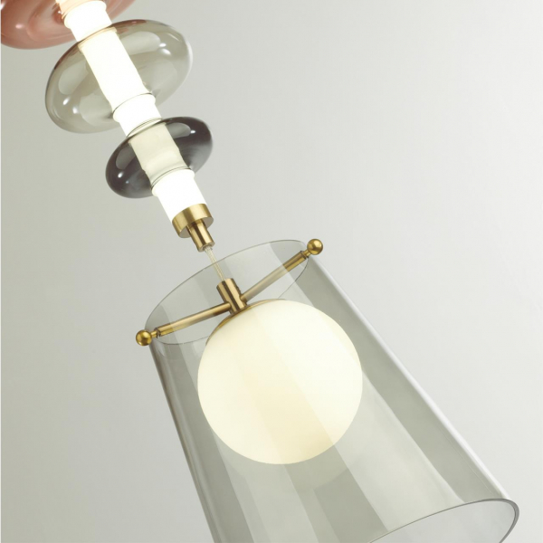 5411/18LB L-VISION ODL_EX23 45 бронзовый/серый/бордовый/белый Подвес LED 18W 4000K AMORE, изображение 5