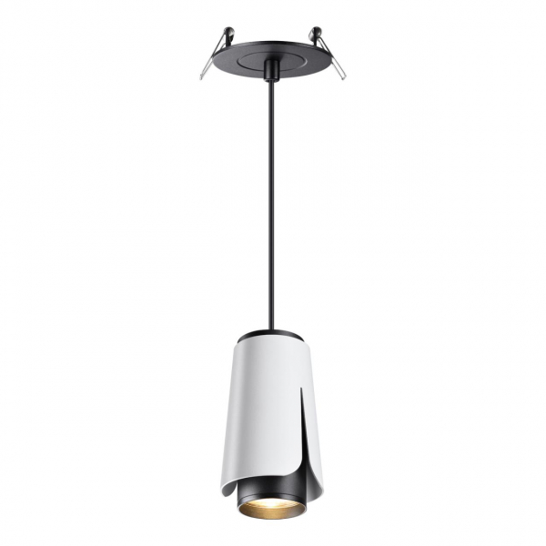 370831 SPOT NT22 315 белый Светильник встраиваемый, провод 2м IP20 GU10 9W 220V TULIP, изображение 2