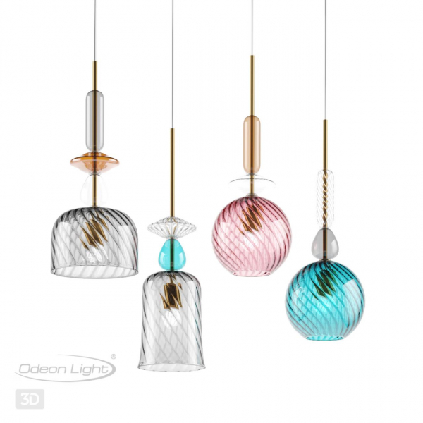 4648/1 PENDANT ODL20 342 золотой/синий/разноцветный Подвес E27 60W 220V BELLA, изображение 7