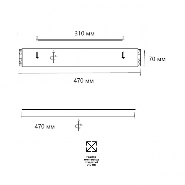 7722/65L PIKO LED SN 38 Светильник металл/пластик/стекло/белый/золотой LED 65Вт 3000-6000K D470 IP20 пульт ДУ FELICE, изображение 13