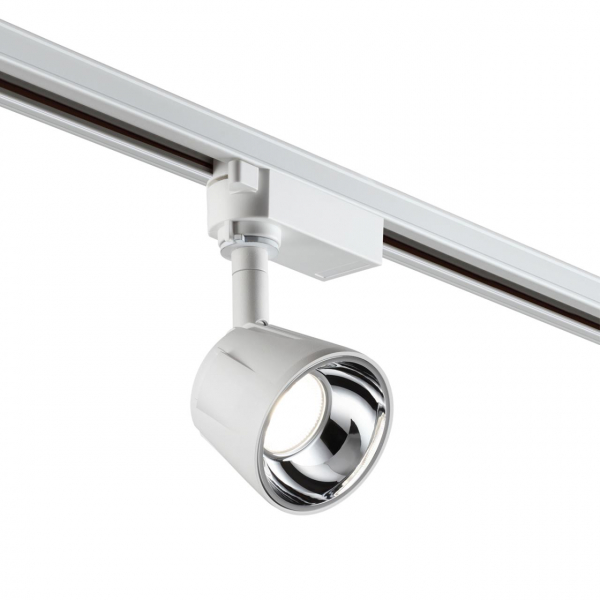 358705 PORT NT21 094 белый/хром Светильник трековый однофазный трехжильный IP20 LED 4000K 10W 100-265V KNOF, изображение 2
