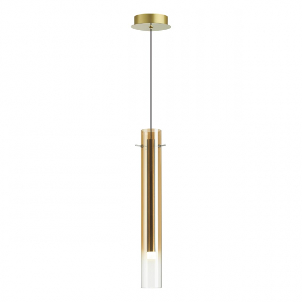 5061/5LB PENDANT ODL24 317 золотой/янтарный/металл/стекло Подвес LED 4W 3000K SHINY, изображение 2