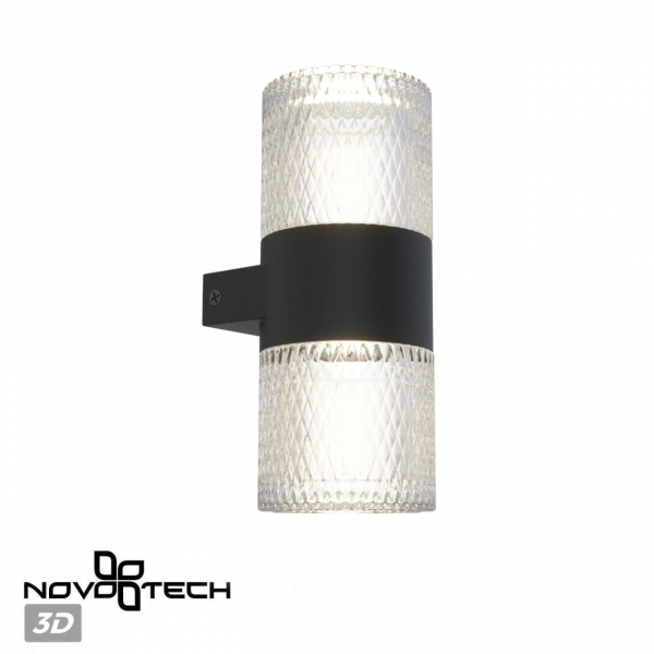 359294 STREET NT24 000 черный Светильник ландшафтный настенный IP65 LED 14W 4000K  175-265V ESTIMA, изображение 5
