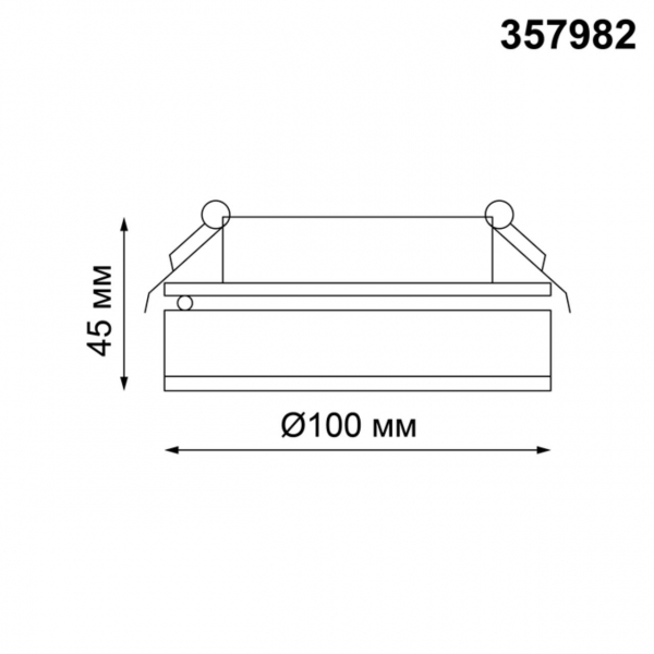 357982 SPOT NT19 279 белый Встраиваемый светильник IP20 LED 3000К 12W 220V GRODA, изображение 3