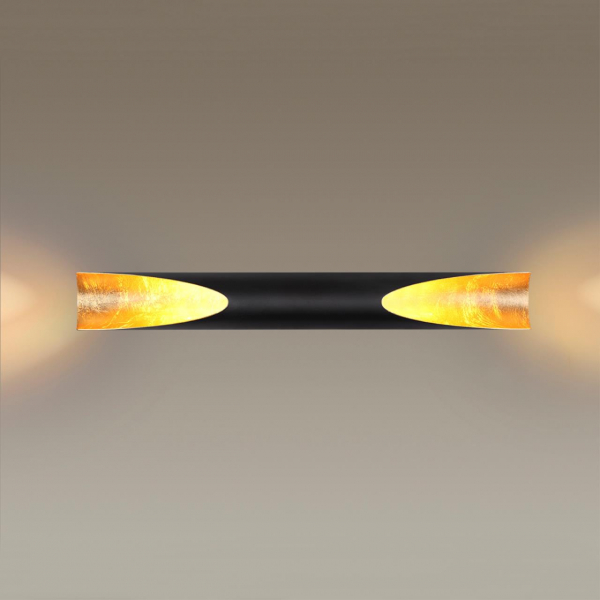 6671/16WL HIGHTECH ODL19 227  металл/черный с золотым фольгированием Настен.светильник LED 16W 3000К WHITNEY (ВМЕСТО 3816/16WL), изображение 3