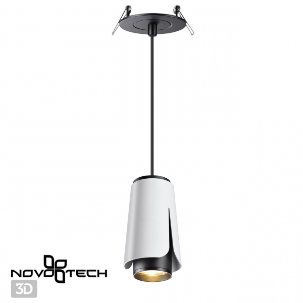 370831 SPOT NT22 315 белый Светильник встраиваемый, провод 2м IP20 GU10 9W 220V TULIP, изображение 4