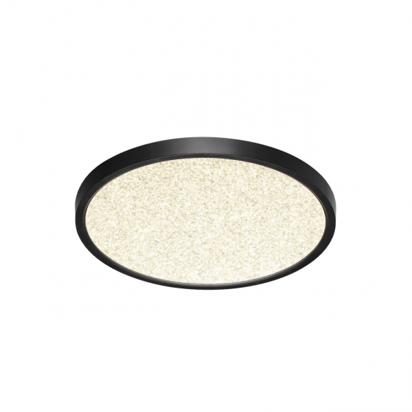 7662/24L MITRA LED SN 56 Светильник пластик/белый/черный LED 24Вт 3000/4000K D300 IP40 OMEGA BLACK, изображение 2