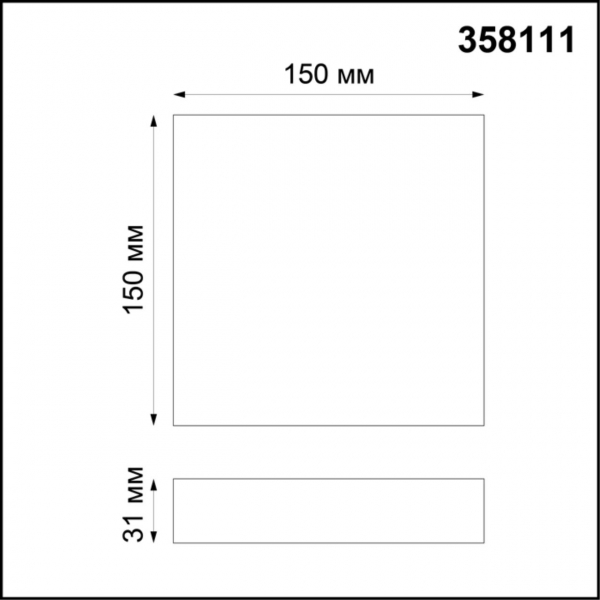 358111 OVER NT19 238 белый Накладной светильник IP20 LED 4000K 16W 85-265V ORNATE, изображение 3