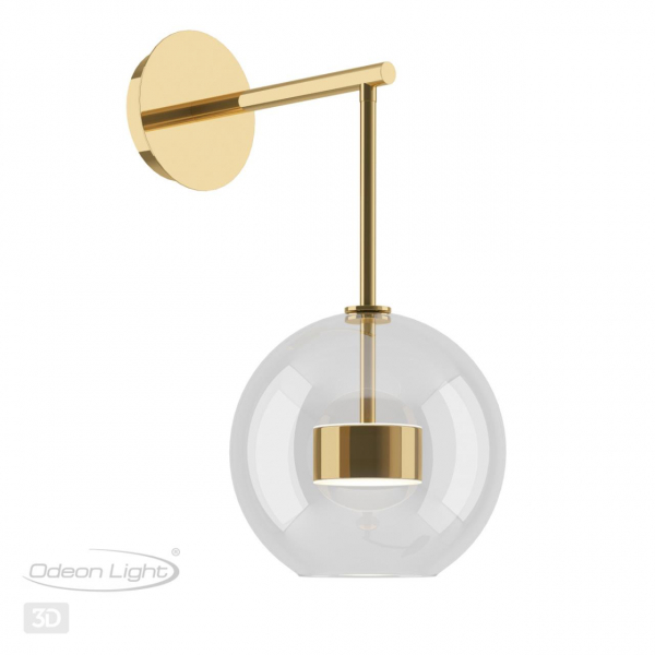 4640/12WL L-VISION ODL21 331 золотой/прозрачный Бра с выкл LED 12W 4000K BUBBLES BUBBLES, изображение 6
