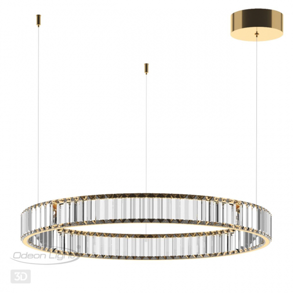 5015/45L L-VISION ODL23 485 золотой/прозрачный металл/хрусталь Люстра LED 45W 4000K 4500Лм VEKIA, изображение 7