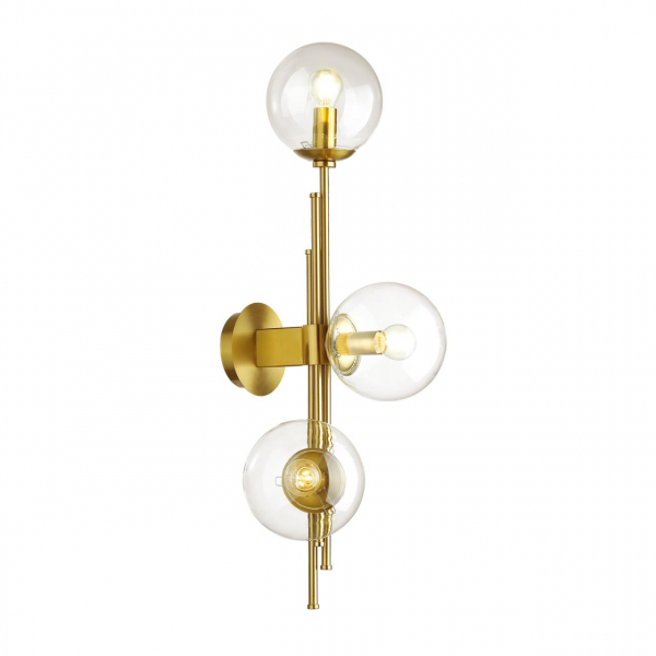4799/3W PENDANT ODL21 341 бронзовый/прозрачный Бра с выкл. E14 3*60W BRAZERI, изображение 2
