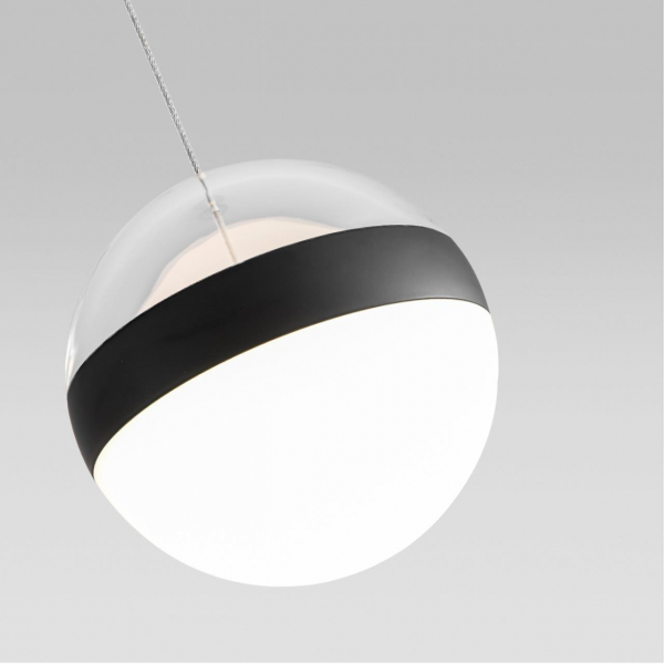 5075/12L L-VISION ODL24 389 черный/прозрачн./молочный/металл/акрил Подвес LED 12W 4000K 600лм RONI, изображение 4