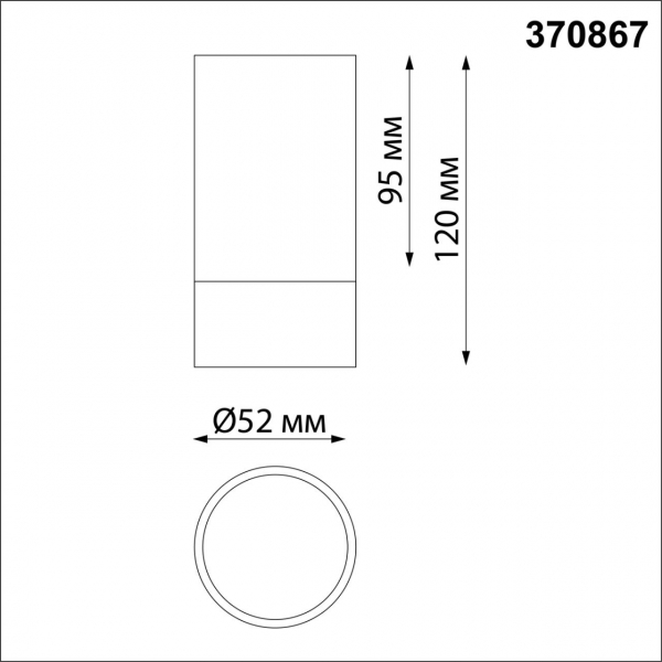370867 OVER NT22 252 черный/золото Светильник накладной IP20 GU10 9W 220V SLIM, изображение 3