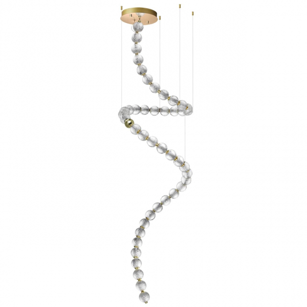 5008/132L L-VISION ODL23 473 золотой/прозрачный/металл/акрил Люстра LED 132W 4000K 6600Лм CRYSTAL, изображение 6