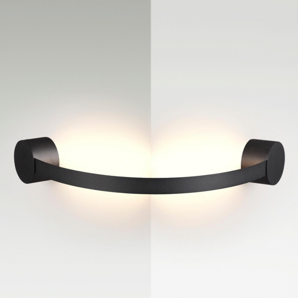 6667/12WL HIGHTECH ODL24 185  металл/черный Настенный гибкий светильник IP20 LED 12W 3000K STICH, изображение 2