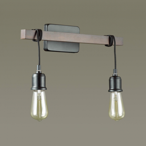 3740/2W LOFTI LN19 229 черный Бра E27 2*60W 220V KLAUS, изображение 2