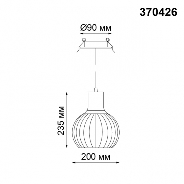 370426 SPOT NT19 314 черный Встраиваемый светильник IP20 E27 50W 220V ZELLE, изображение 4