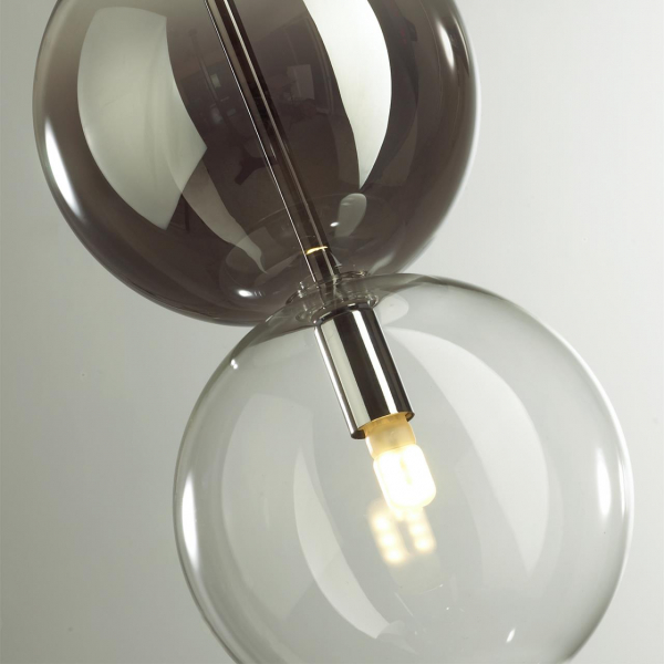 4980/1A PENDANT ODL22 340 хром/дымчатый/стекло Подвес G9 1*40W TWIXY, изображение 5