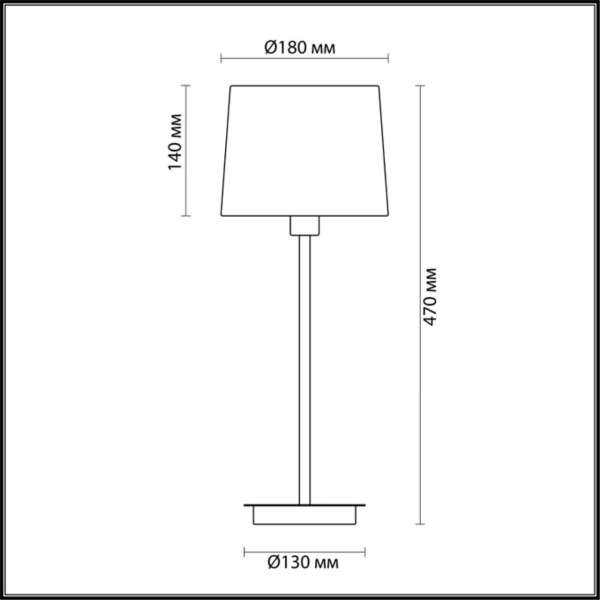 4115/1T MODERN ODL19 240 хром/серый Настольная лампа E14 1*40W EDIS, изображение 3