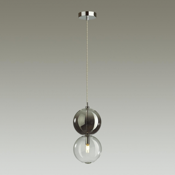4980/1A PENDANT ODL22 340 хром/дымчатый/стекло Подвес G9 1*40W TWIXY, изображение 3