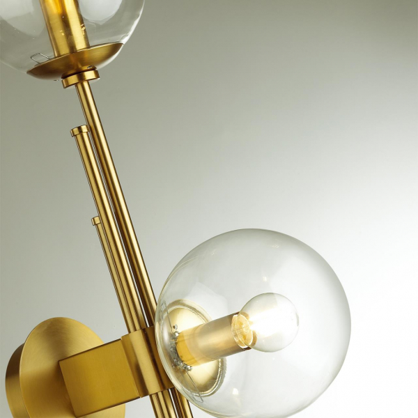 4799/3W PENDANT ODL21 341 бронзовый/прозрачный Бра с выкл. E14 3*60W BRAZERI, изображение 5
