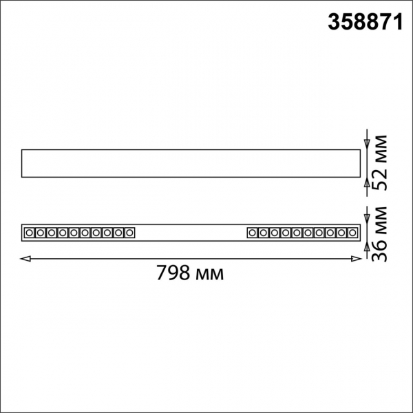 358871 OVER NT22 208 белый Светильник накладной/подвесной светодиодный (длина подвесов 1,2м) IP20 LED 4000K 30W 220V ITER, изображение 7