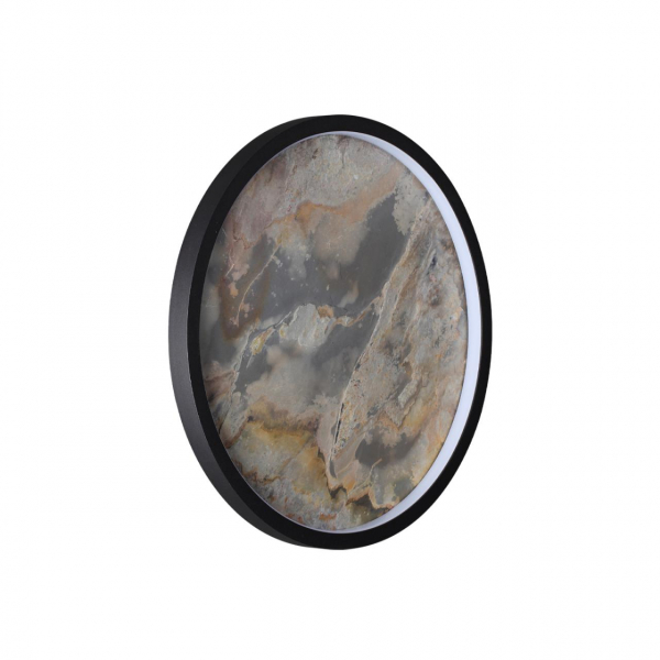 5078/25L L-VISION ODL24 черн./серо-беж./металл/натур.камень/акрил Настен.-потолочн.cветильн. LED 25W 3000K STOFLAKE, изображение 7