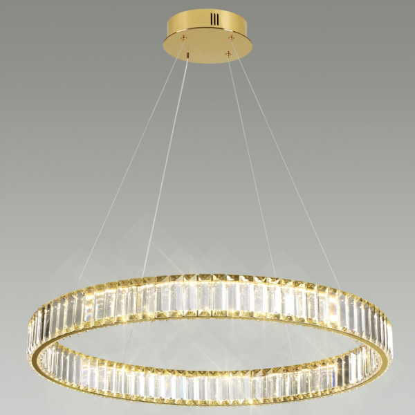 5015/45L L-VISION ODL23 485 золотой/прозрачный металл/хрусталь Люстра LED 45W 4000K 4500Лм VEKIA, изображение 3