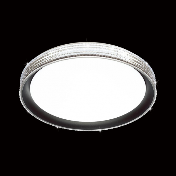 3049/DL PALE SN 132 Светильник пластик/белый/черный LED 48Вт 3000-6300K D395 IP43 пульт ДУ SHINY, изображение 3