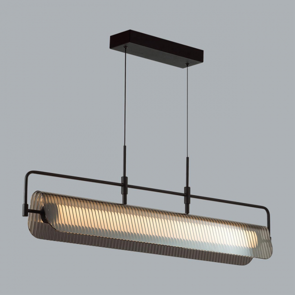 5056/35LA L-VISION ODL24 321 черный/дымчатый/металл/стекло/акрил Люстра LED 35W 3000К LINER, изображение 3