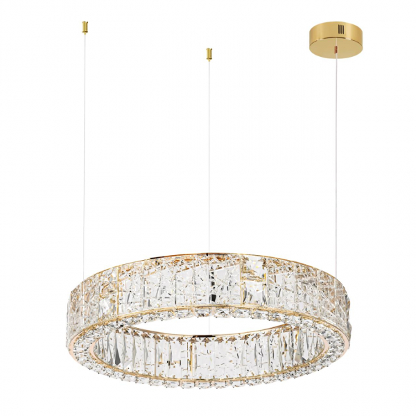 5071/70L HALL ODL24 493 золото/прозрачный/металл/хрусталь/стекло Люстра LED 70W 3700K VERSION