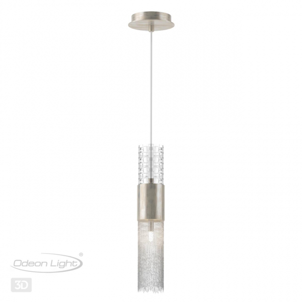4631/1 HALL ODL20 567 серебристый/стекло/металл.цепочки Подвес G9 1*5W 220V PERLA, изображение 6
