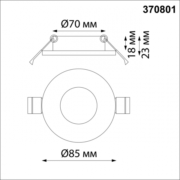 370801 SPOT NT22 328 Светильник встраиваемый влагозащищенный IP44 GU10 50W 220V AQUA, изображение 4