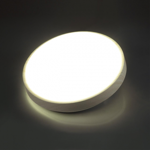 7628/EL PALE SN 118 Светильник пластик/беленый под дер. LED 72Вт 3000-6300K D500 IP43 пульт ДУ LOSTA, изображение 6