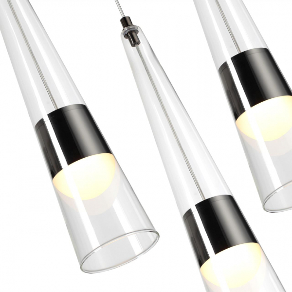5044/42L L-VISION ODL24 301 глянц.темн.хром/прозрачный/металл/стекло Люстра LED 42W 3000K 4167Лм LUMP, изображение 4
