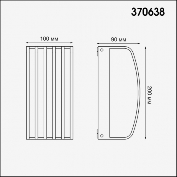 370638 STREET NT19 380 темно-серый Ландшафтный настенный светильник IP54 220-240V, изображение 4