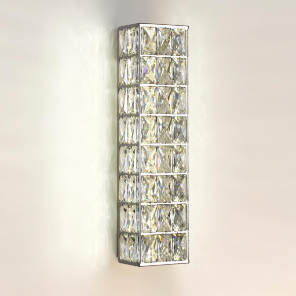 4927/9WL L-VISION ODL24 483 хром/металл/хрусталь Настенный светильник LED 9W 4000K 508Лм PANTA, изображение 2
