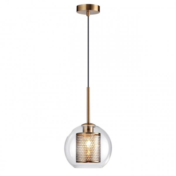 4939/1 PENDANT ODL22 335 античн.бронза/металл/прозрачный/стекло Подвес E27 1*40W CLOCKY, изображение 2