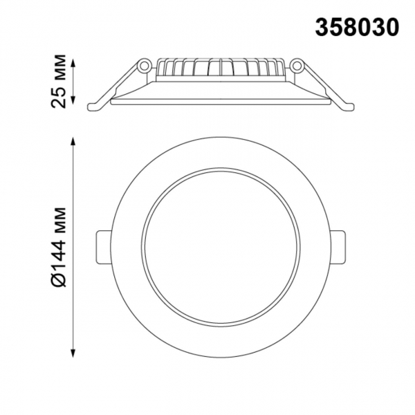 Софит 358030 LUNA белый LED 15W 4100K, изображение 3