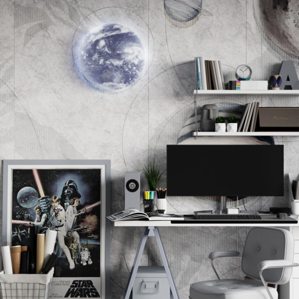 3085/DL PALE SN 70 Светильник пластик/белый/синий LED 48Вт 4000К D380 IP43 SPACE, изображение 4